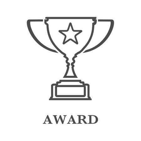 Award icon or logo in line style. for web site design and mobile apps. Vectorのイラスト素材