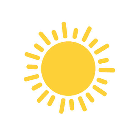 Sun icon. Trendy vector summer symbol for website design. sun Vector Illustrationのイラスト素材