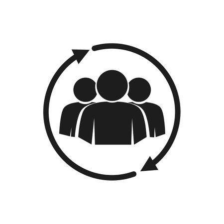 Customer retention icon. customer relationship management concept. vectorのイラスト素材