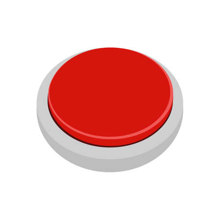 Red Button isolated on white background. vector epsのイラスト素材