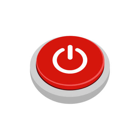 Power button. Power on and off concept. power on sign Vector