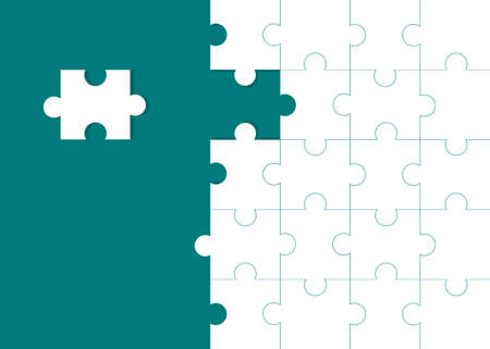 Puzzle background. Banner presentation. Behind the scenes of business presentations. vectorのイラスト素材