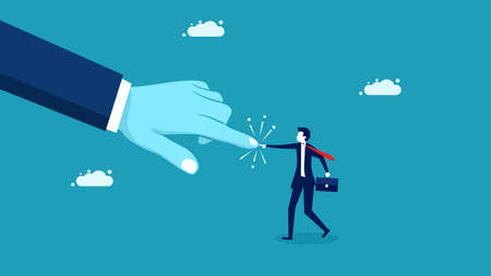 Business support. Help businessmen and cooperate. business concept. vectorのイラスト素材