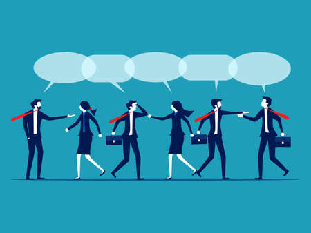 Talk about business. Corporate business meetings. Business vector illustrationのイラスト素材