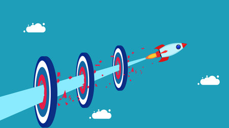 succeeded above the original goal. The rocket flew past the target vector