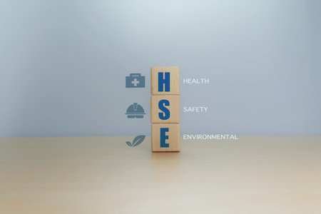HSE, business and organization icons, health and safety environment concept, industrial work standardsの写真素材