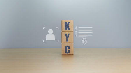 KYC. Know your customers. Customer service. social media online digital marketingの写真素材