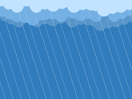 Cloudy sky and rain, background conceptのイラスト素材