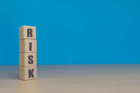 The word risk on the block is arrangedの写真素材