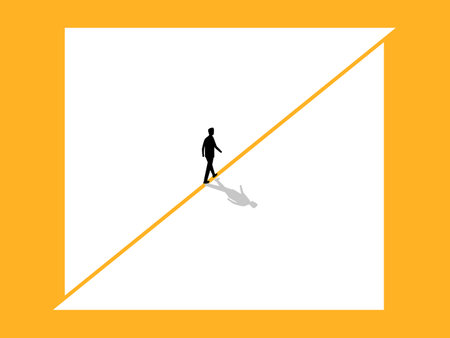 career opportunities, Business people balancing themselvesのイラスト素材