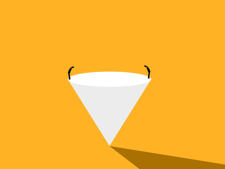 Career Opportunity, Two Businessmen Balancing on a Triangleのイラスト素材