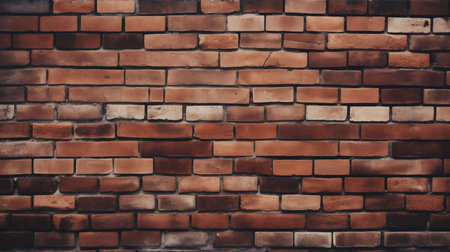 Red brick wall background, clean pattern, realistic textureの素材