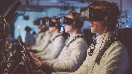 virtual reality learning, digital, interactive, simulatorsの素材