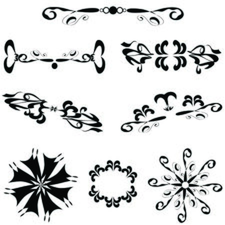 decoration in a book or manuscript: a small figure or ornament at the beginning or at the end of the textのイラスト素材