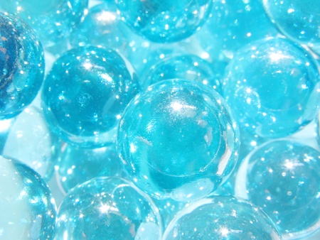 abstract blue balls blurs background