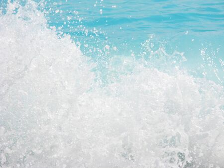 blue waves water texture in mediterranean sea background