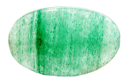 avanturine green geological semigem crystal isolated