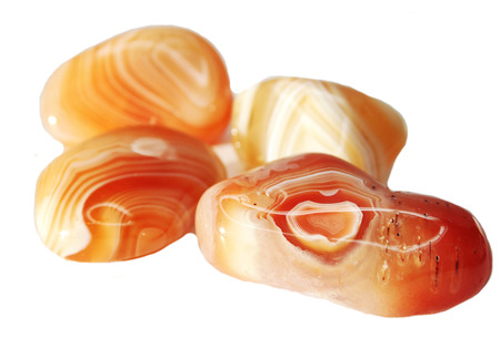 agate with chalcedony geological crystal isolated
