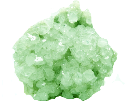 apophyllite semigem geode crystals geological mineral isolatedの写真素材