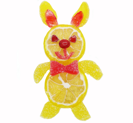 creative marmalade candy sweet child dessert hare formの写真素材