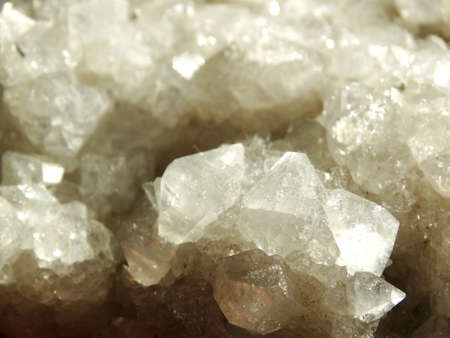 apophyllite semigem geode crystals geological mineral isolated