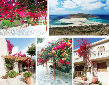 luxury hotel building complex of apartments Greeceの写真素材