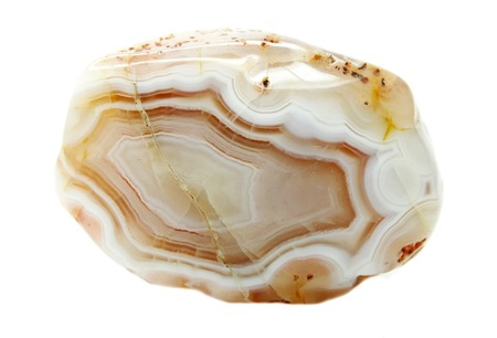 botswana agate chalcedony quartz semigem geological mineral isolatedの写真素材