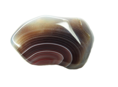botswana agate chalcedony quartz semigem geological mineral isolated