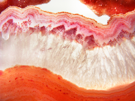 botswana agate chalcedony quartz macro detail semigem geological mineral texture backgroundの写真素材