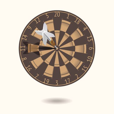 Darts targetのイラスト素材
