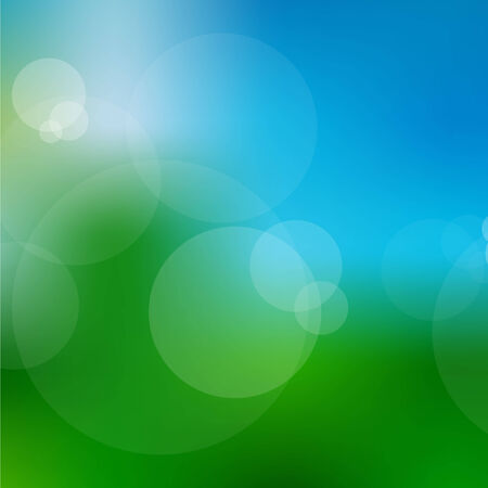 Lights On Blue Background - Vector Illustration, Graphic Design Useful For Your Design. Bright Blue Abstract Christmas Background With White Snowflakesのイラスト素材