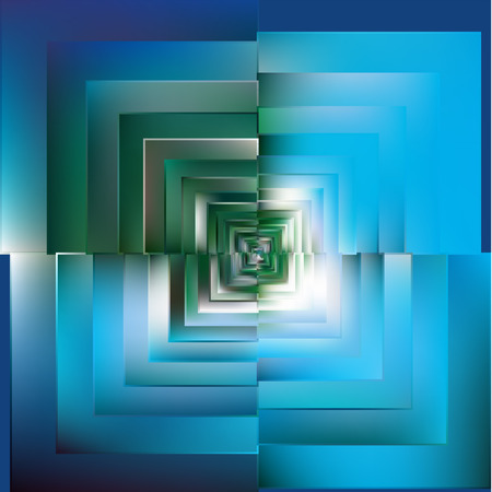 a pattern of blue color mosaic background. Vector.のイラスト素材