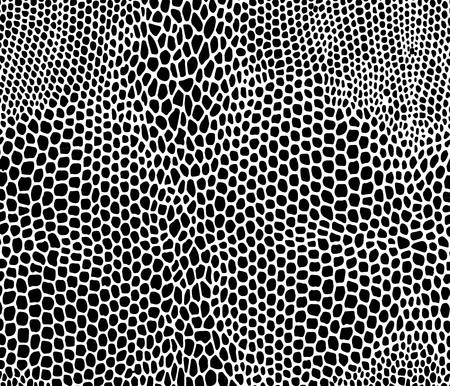 Seamless vector structured snake skin in black