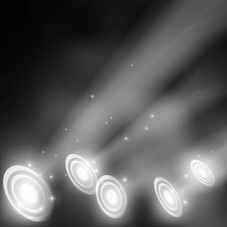Light grey background with spotlights.のイラスト素材