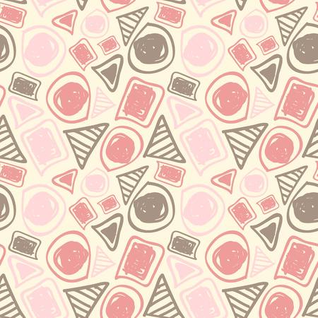 Vintage abstract seamless patternのイラスト素材