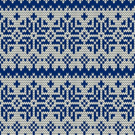 Christmas seamless knitted background.のイラスト素材