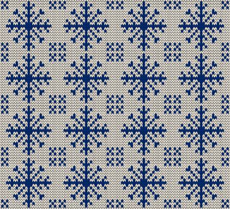 Christmas seamless knitted backgroundのイラスト素材