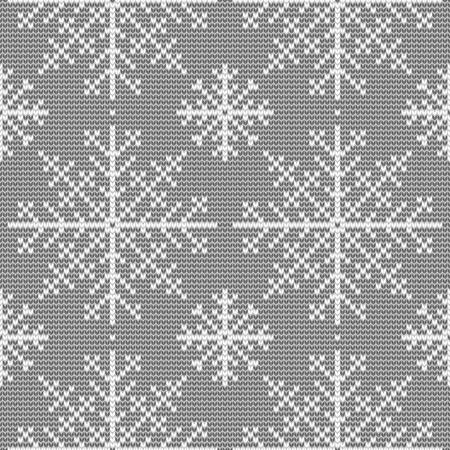 Christmas seamless knitted background.のイラスト素材