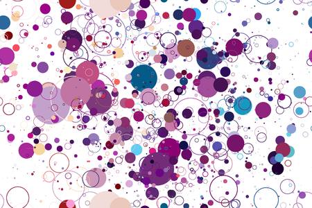 Colored circle seamless pattern