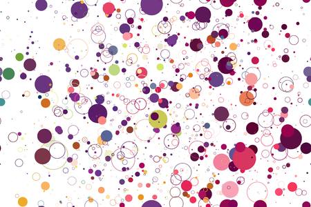 Colored circle seamless patternのイラスト素材