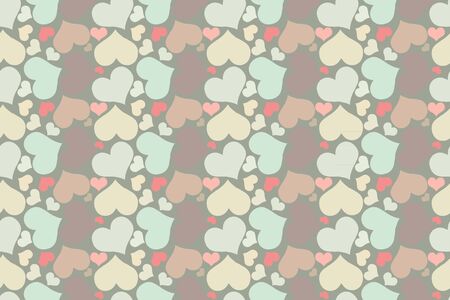 beautiful seamless pattern with hearts