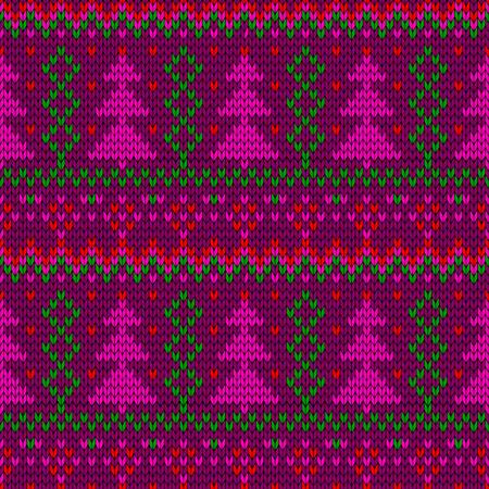 Christmas seamless knitted background. EPS 10 vector illustration.のイラスト素材