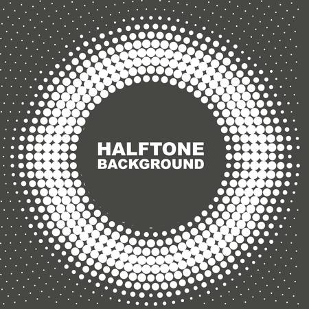 White Abstract Halftone Design Element.のイラスト素材