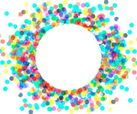 Colorful celebration background with confetti. Vector Illustration.のイラスト素材
