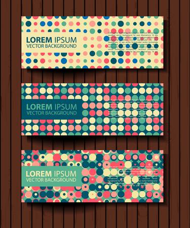 Vector colorful progress banners collection. set of colored vector rectangular bannersのイラスト素材