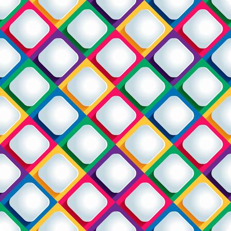 seamless pattern from paper rhombus on a colored background. 10 epsのイラスト素材
