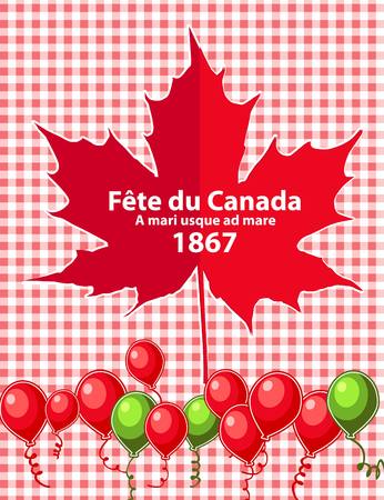 Happy Canada Day card in vector format. 10 epsのイラスト素材