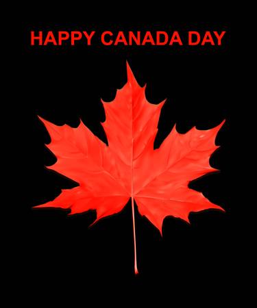 Happy Canada Day card in vector format. のイラスト素材
