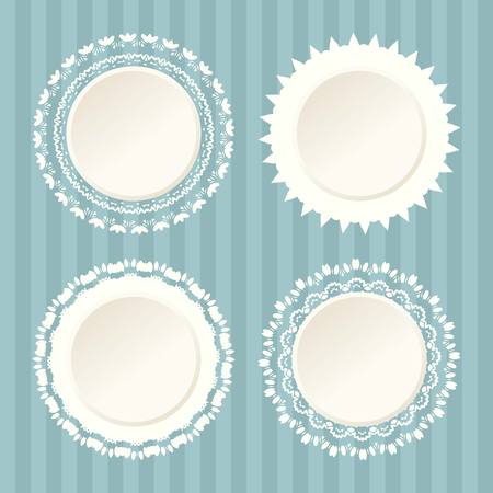 Vintage frame set. のイラスト素材