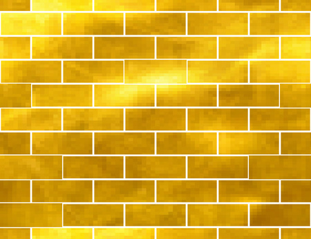 seamless pattern of Golden bricksのイラスト素材